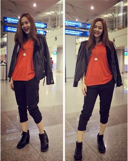 1 áo khoác da, 10 cách mix thú vị của Minh Hằng