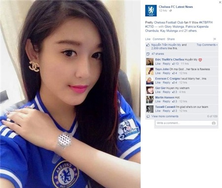 Á hậu Huyền My: “Cảm xúc vỡ òa khi được giới thiệu trên fanclub 7 triệu like của Chelsea” 1