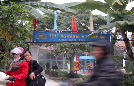 Trường mầm non Thanh An - nơi cháu Phương Anh tử vong.