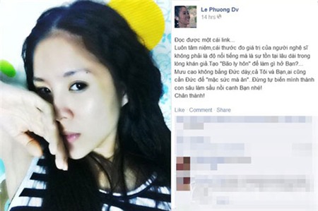 Lê Phương lên tiếng việc bị nghi dựa ly hôn để nổi tiếng