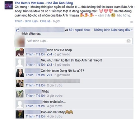 Một số ý kiến của cư dân mạng sau tiết mục của Bảo Anh