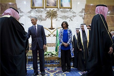 Michelle Obama, Ảrập Xêút, không vui, công du