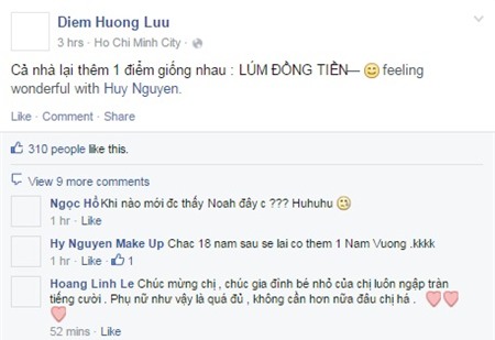 Diễm Hương rạng ngời dạo phố, khoe con trai có má lúm đồng tiền