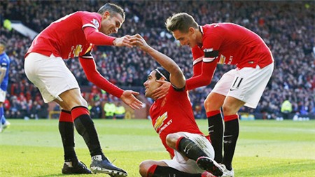 Trước Leicester, cả Falcao và Van Persie đều “nổ súng” để mang về chiến thắng cho Man United