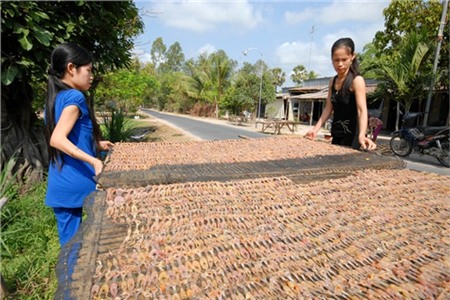 Sau đó đến lượt bà con vùng Bảy Núi làm theo. Nhờ khéo tay lại chế biến tinh tế nên không bao lâu khô nhái miệt này trở thành món ngon nổi tiếng ở miền Tây.... Đọc thêm tại: https://nongnghiep.vn/vu-nu-chan-dai-hot-bac-trong-mua-tet-post138460.html | NongNghiep.vn