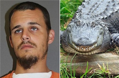 Richard Nixie giết 5 con cá sấu nhỏ, lấy đuôi chúng làm món ăn nhẹ. Ảnh: Volousia County Corrections