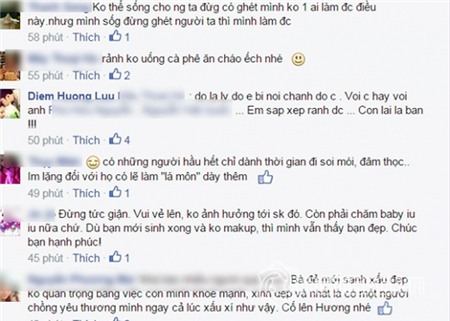 Diễm Hương bức xúc vì bị chê xấu sau khi sinh con