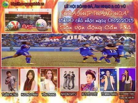 Ca sỹ Tuấn Hưng sẽ “quẩy” tung sân Cẩm Phả 1