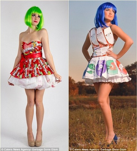 Ngạc nhiên với những bộ váy đẹp lộng lẫy làm từ rác thải 6