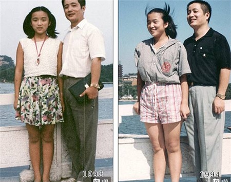 Cảm động cha và con gái chụp ảnh cùng một chỗ suốt 35 năm - 6