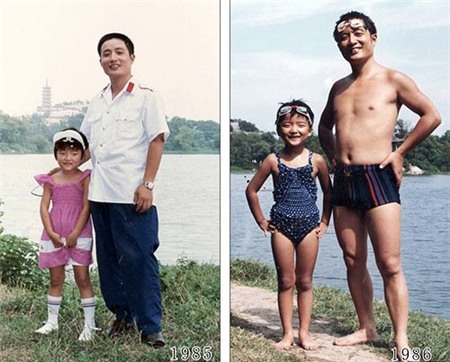 Cảm động cha và con gái chụp ảnh cùng một chỗ suốt 35 năm - 3