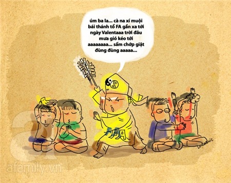 Tranh vui: Valentine trong mắt hội 