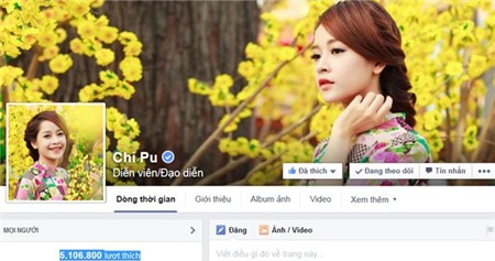 8 sao Việt có lượng fan theo dõi nhiều nhất trên Facebook