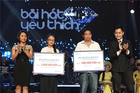 Phương Mỹ Chi nhận giải Bài hát yêu thích năm 2014.