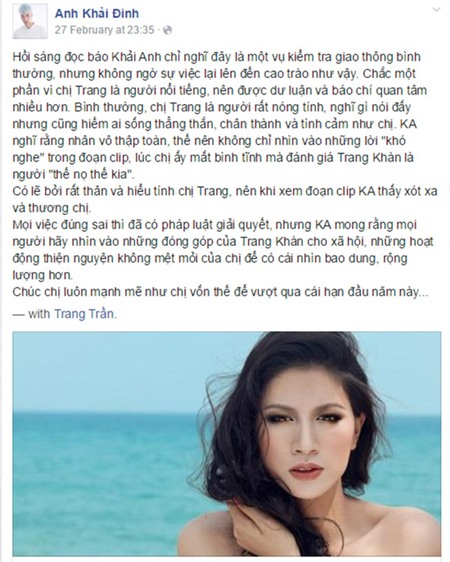 Trang Trần, Thu Thủy, Hương Giang, Quế Vân, xin lỗi, thông cảm, hết hồn, sao Việt