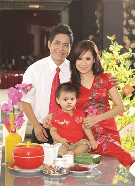 Gia đình hạnh phúc của Thanh Thúy. 