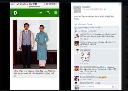Hình ảnh: Trái chiều ý kiến về đồng phục mới của Vietnam Airlines số 9