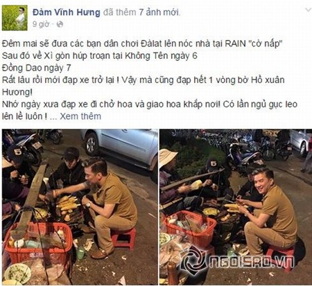 Đàm Vĩnh Hưng ăn đồ vỉa hè 0