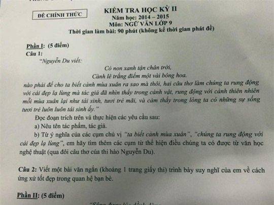 đề thi đánh đố, đề thi gài bẫy