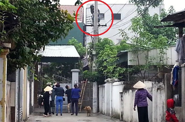 Tp Vinh; Nghệ An; thanh niên; cột điện; ngáo đá