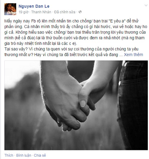Đan Lê: Trào lưu nhắn tin