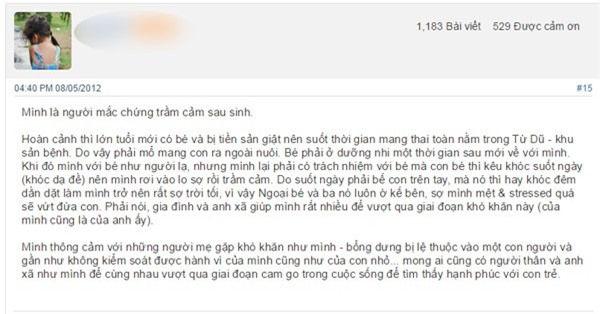 Rớt nước mắt với câu chuyện trầm cảm sau sinh của những người vợ trẻ