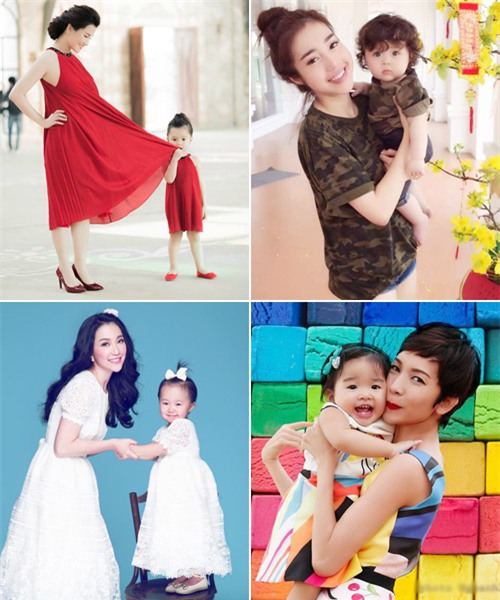 Thời trang mẹ và bé “chất” nhất showbiz Việt - 1