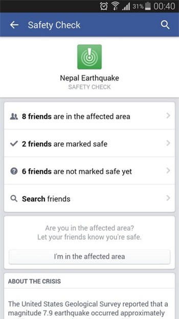 Google, Facebook vào cuộc giúp đỡ nạn nhân thảm họa động đất tại Nepal