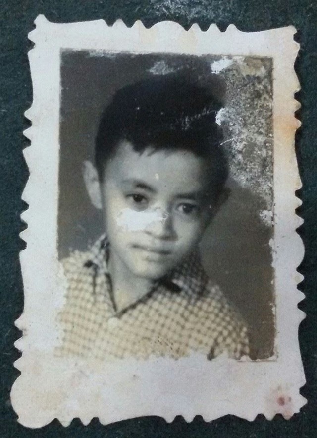Gương mặt thư sinh của Giang Còi từ khi còn nhỏ