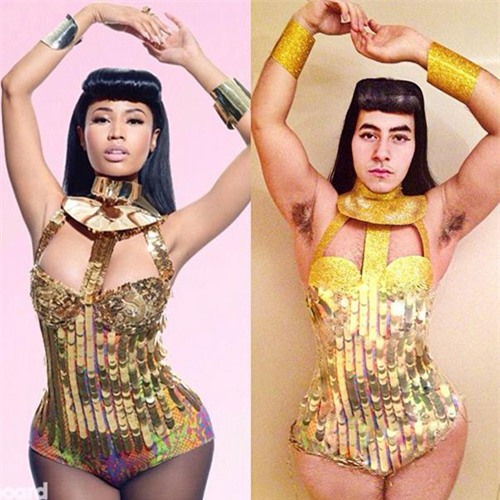 Cười rũ xem 'hot boy' hóa sao nữ ngực khủng lông lá - 14