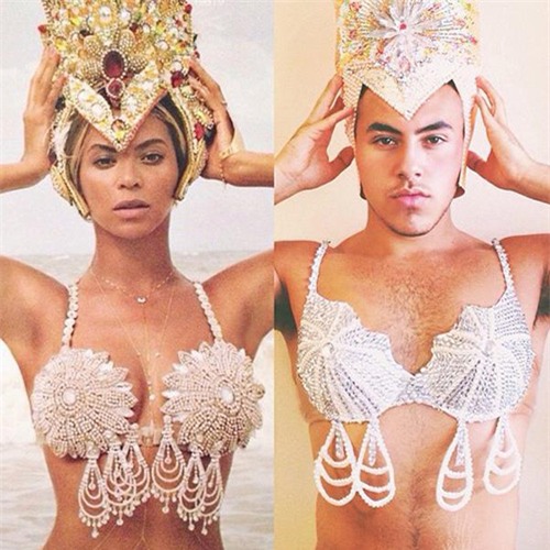Cười rũ xem 'hot boy' hóa sao nữ ngực khủng lông lá - 15