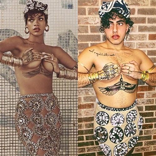 Cười rũ xem 'hot boy' hóa sao nữ ngực khủng lông lá - 4