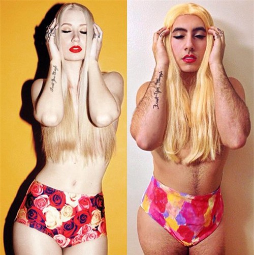 Cười rũ xem 'hot boy' hóa sao nữ ngực khủng lông lá - 5