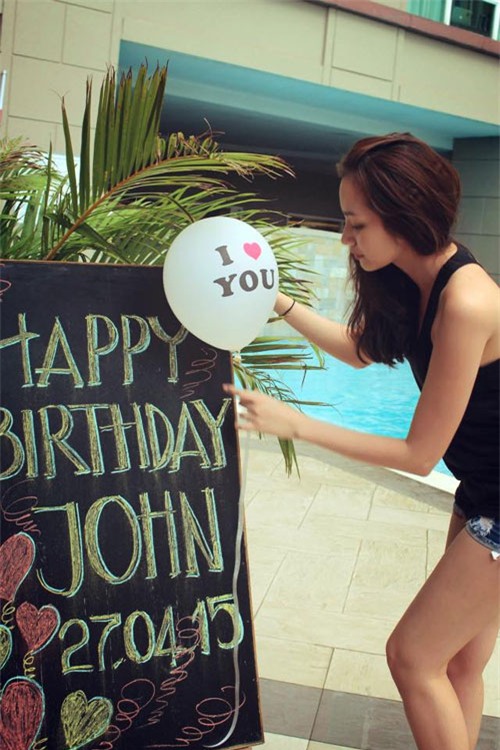 Trúc Diễm tự tay chuẩn bị tiệc sinh nhật cho chồng - 1