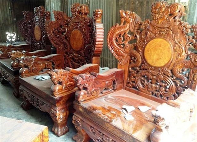 bàn ghế, gỗ sưa, gập ngụ, siêu giường, Minh Sâm, bộ ghế, chiếc giường