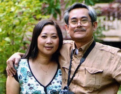Nghệ sĩ ưu tú Anh Dũng và vợ Phương Thanh khi còn sống.