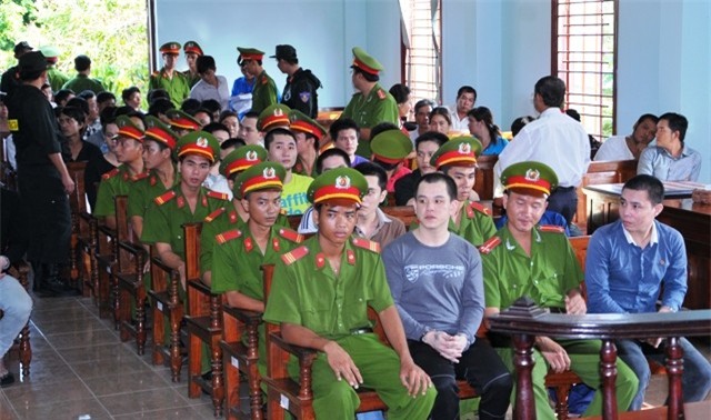 Lực lượng công an được huy động, bảo vệ an toàn tuyệt đối phiên tòa.