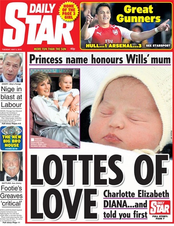 Báo chí Anh sôi nổi bình luận về tên của tiểu công chúa hoàng gia Anh_4