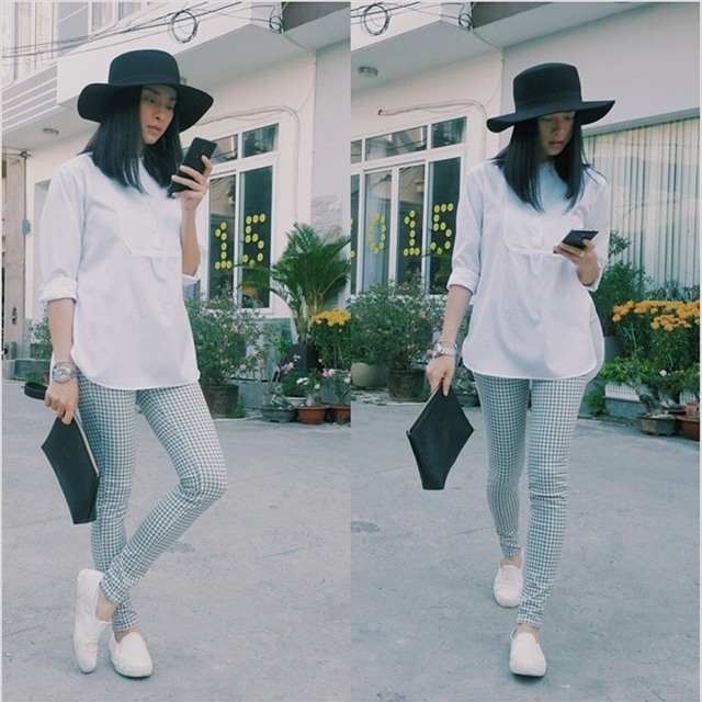 Street style trắng tinh khôi của mỹ nhân Việt