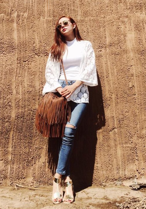 Street style trắng tinh khôi của mỹ nhân Việt