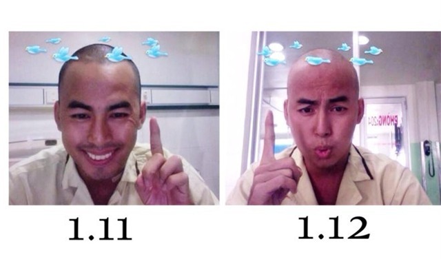 Đầu tháng 12, sau 1 tháng điều trị hóa chất, Duy Nhân có thể ăn được cơm, nói chuyện, cổ họng cũng đỡ đau, tóc và râu rụng hết. Chị gái Duy Nhân cho biết, anh được truyền hóa chất 2 ngày một lần nếu sức khỏe bình thường. Người mẫu sinh năm 1986 phải trải qua 3 đợt truyền tiêu tốn khoảng gần 1 tỷ đồng. Lúc này, bác sĩ chưa thể kết luận được về tình hình bệnh tật của Duy Nhân và phải chờ tới khi kết thúc 3 đợt hóa trị.