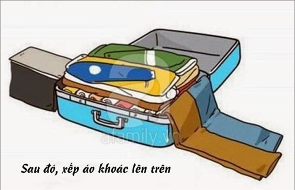 cách xếp hành lý du lịch afamily