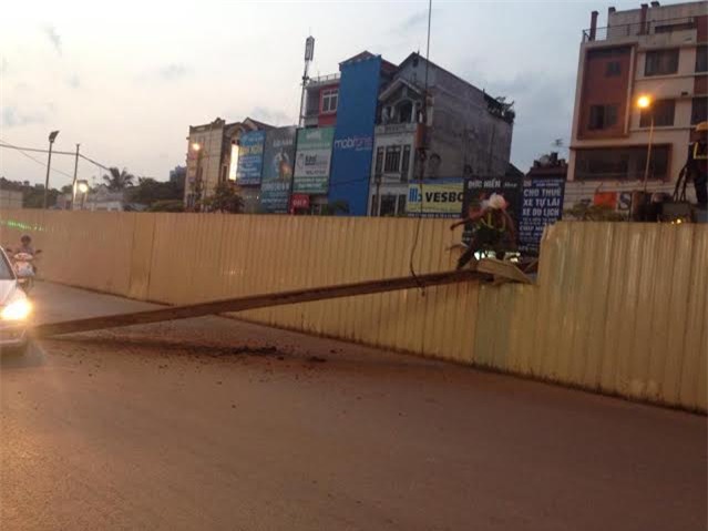 đường sắt trên cao, cọc thép rơi, Hà Nội