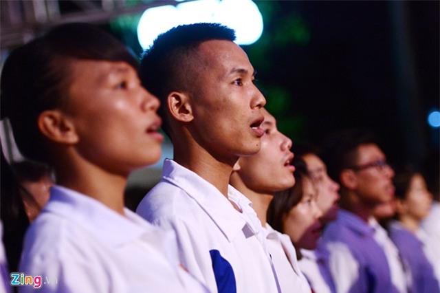 Quế Ngọc Hải đọc lời tuyên thệ trong lễ xuất quân SEA Games