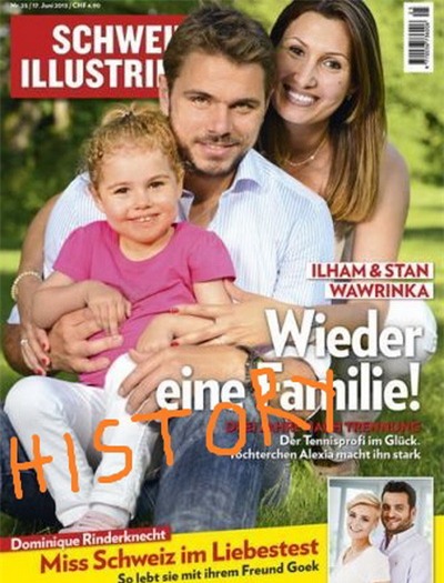 Gia đình từng rất êm ấm của Wawrinka