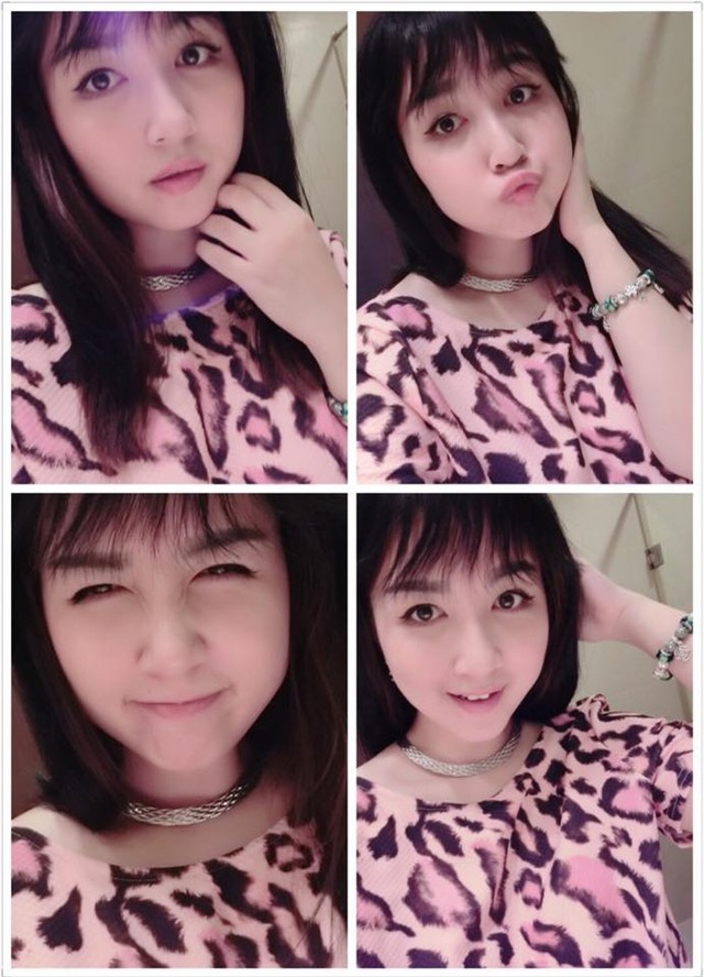 Chị gái Thu Thảo sở hữu làn da trắng sứ, khuôn mặt sáng, nụ cười tươi rạng rỡ cùng những chiếc răng khểnh rất duyên.