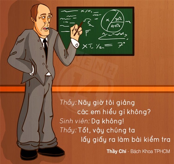 thầy cô, câu nói, học trò, bá đạo, hài hước