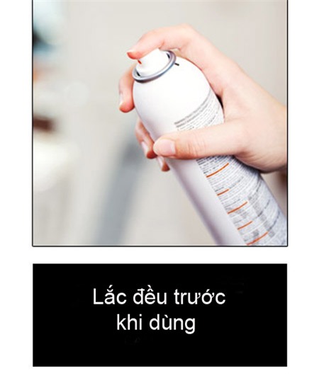 cách dùng dầu gội khô mùa hè