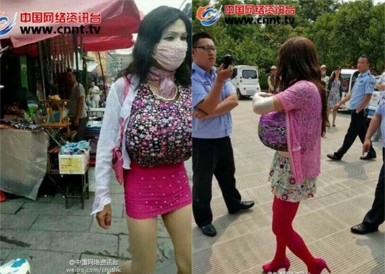 Mặc váy, độn ngực 