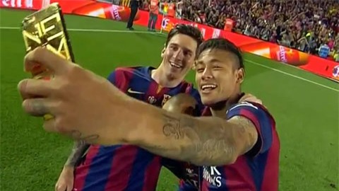 Neymar đang có một mùa giải đáng nhớ cùng Messi ở Barca